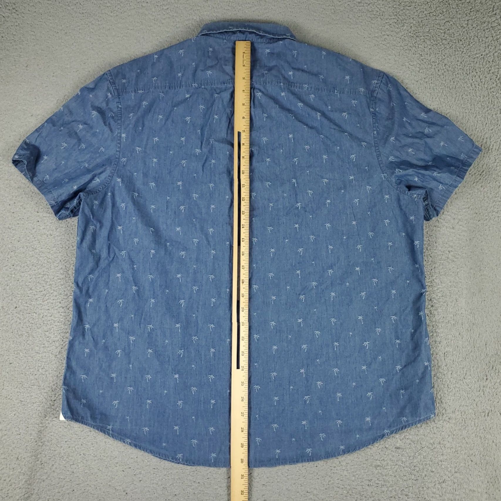 Original Penguin VINTAGE Penguin Shirt Men 2XL Blue Short Sleeve Button-Up Casual Business Formal Party Size US XXL / EU 58 / 5 - 3 Thumbnail