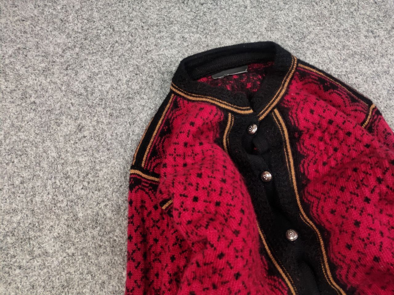 Dale Of Norway Dale of Norway Casual Collection Cardigan Red Nordic Sweater Size L / US 10 / IT 46 - 7 Thumbnail