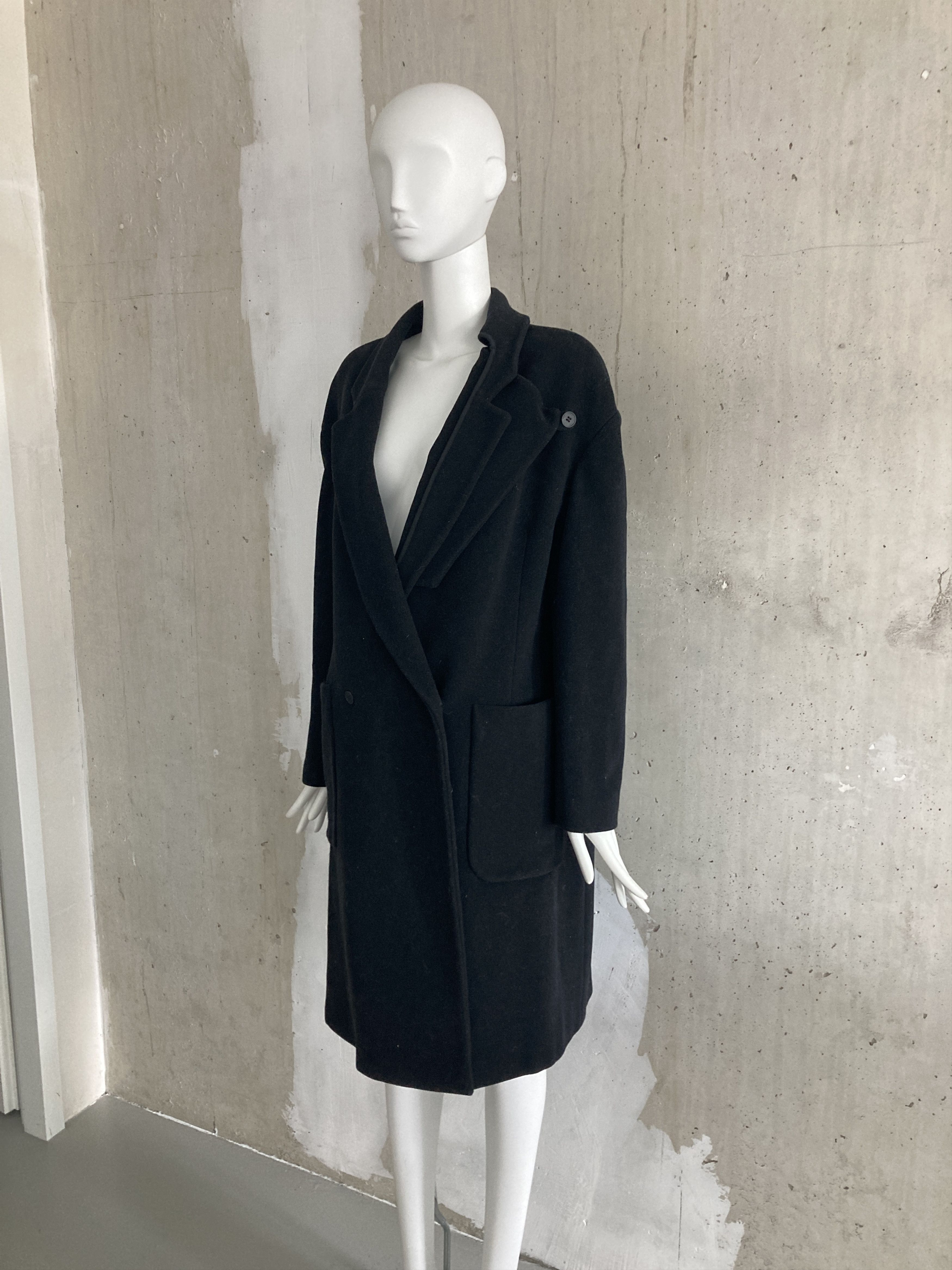 Hussein Chalayan Early 2000's Deconstructed Wool Coat Size M / US 6-8 / IT 42-44 - 3 Thumbnail