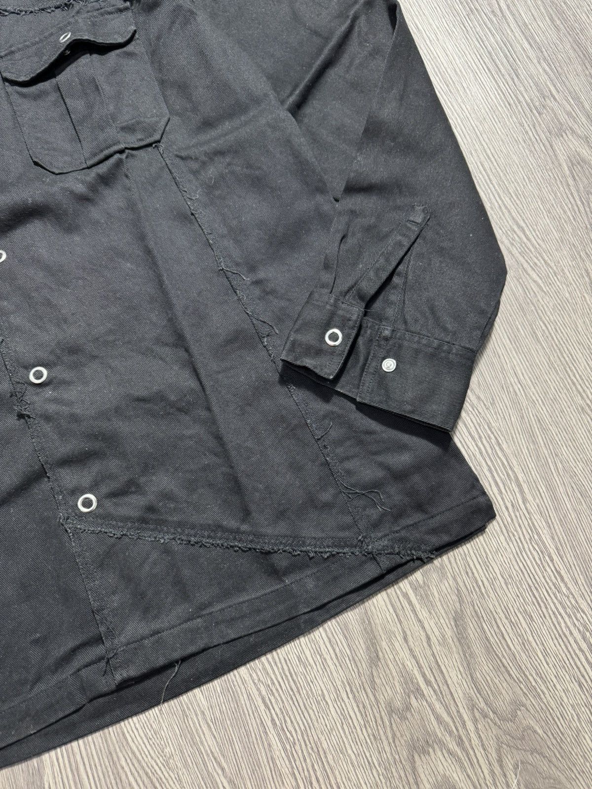 Japanese Brand Budger Punk Patchwork Shirt Button Size US L / EU 52-54 / 3 - 4 Thumbnail