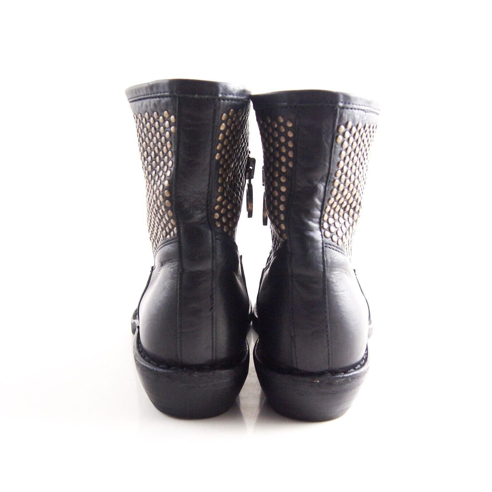 Fiorentini + Baker Fiorentini + Baker Biker Black Leather Studded US 7 EU 37 Size US 7 / IT 37 - 6 Thumbnail
