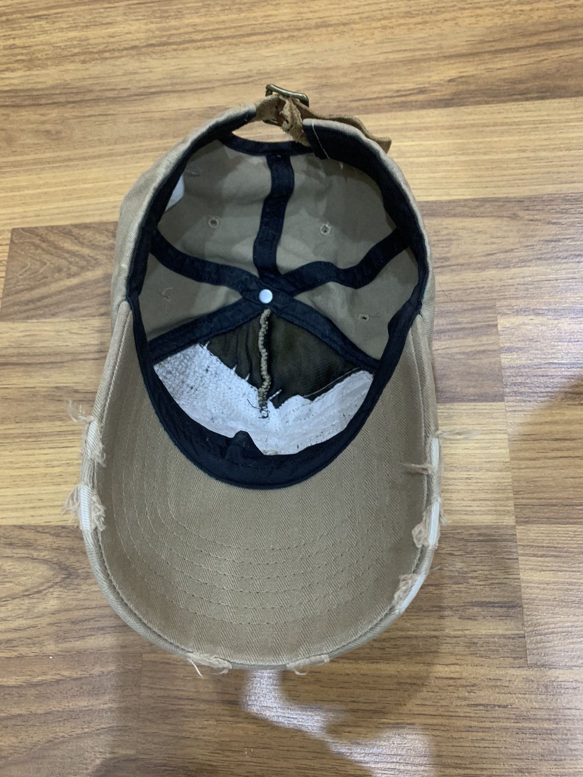 Japanese Brand DISTRESSED DESTROYED NO TOOLS LOANED SKULL CAP HAT Size ONE SIZE - 6 Thumbnail