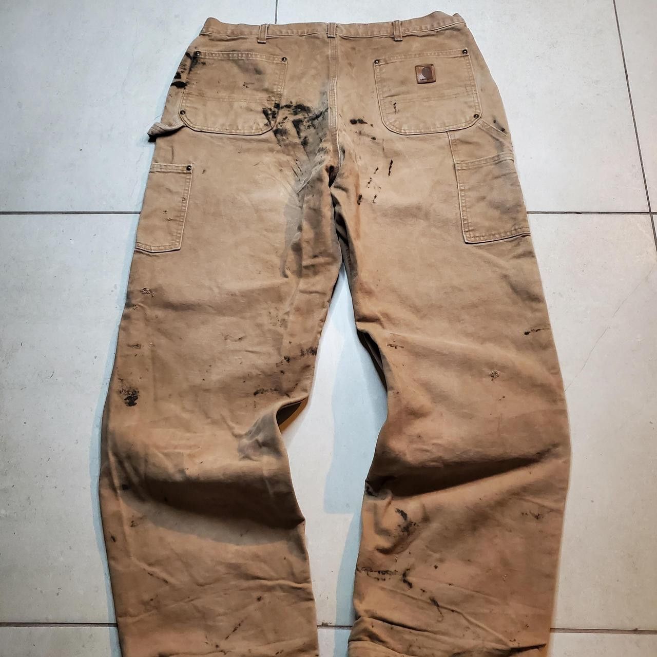 Carhartt Vintage Carhartt thrashed double knee pants Size US 38 / EU 54 - 4 Thumbnail