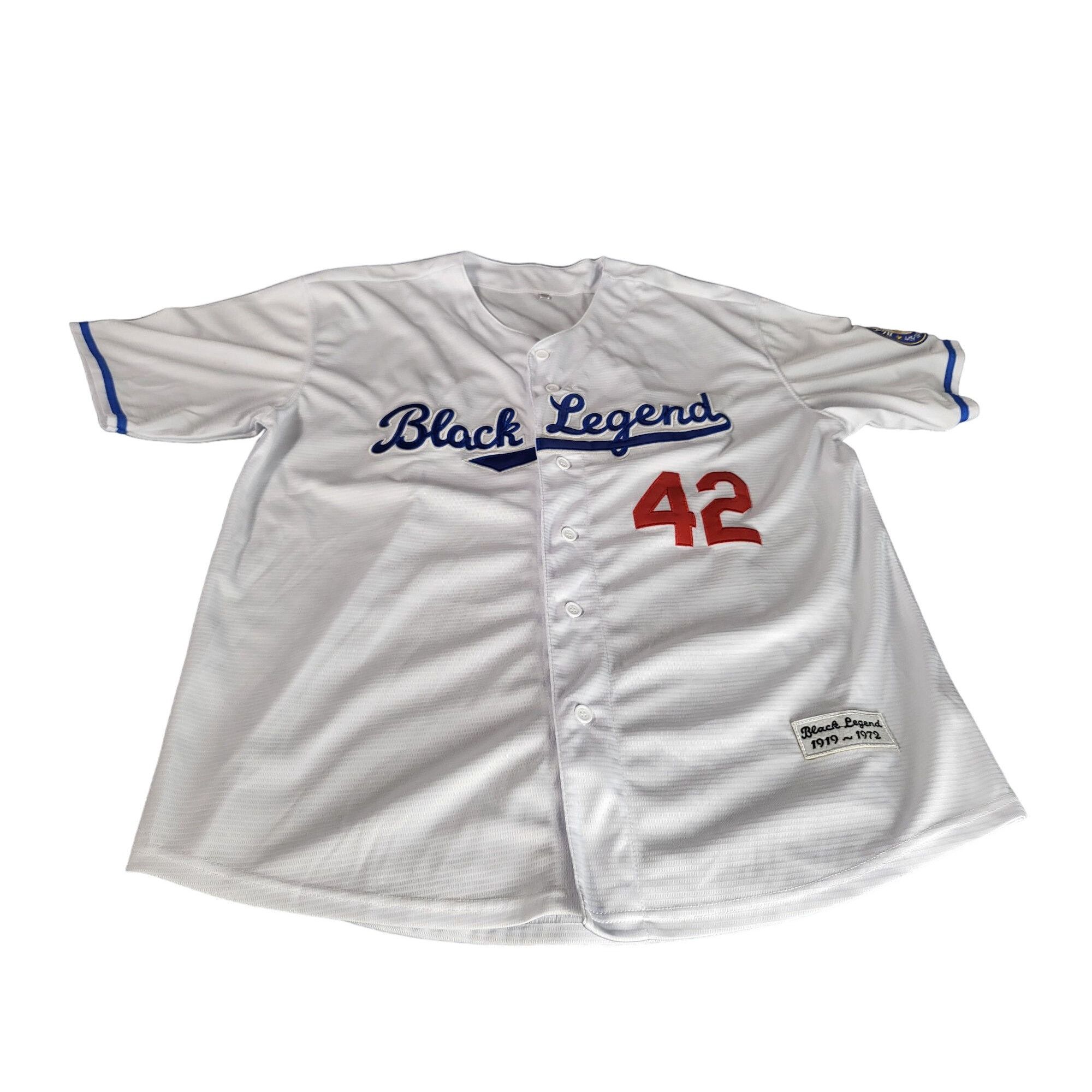 Other Black Legend 42 Baseball Jersey Men Sz XXL Embroidered Stitc Size US XXL / EU 58 / 5 - 1 Thumbnail