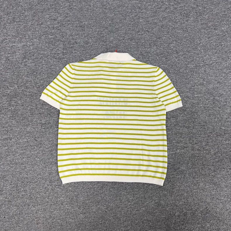 Dior Dior Striped Knit Polo with Logo-2506 Size S / US 4 / IT 40 - 2 Thumbnail
