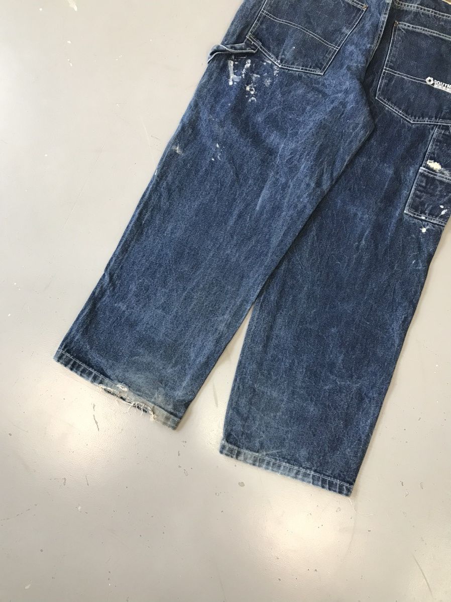 JNCO × Southpole × Vintage Vintage Southpole paint 🎨 splatter baggy fit carpenter denim Size US 38 / EU 54 - 5 Thumbnail