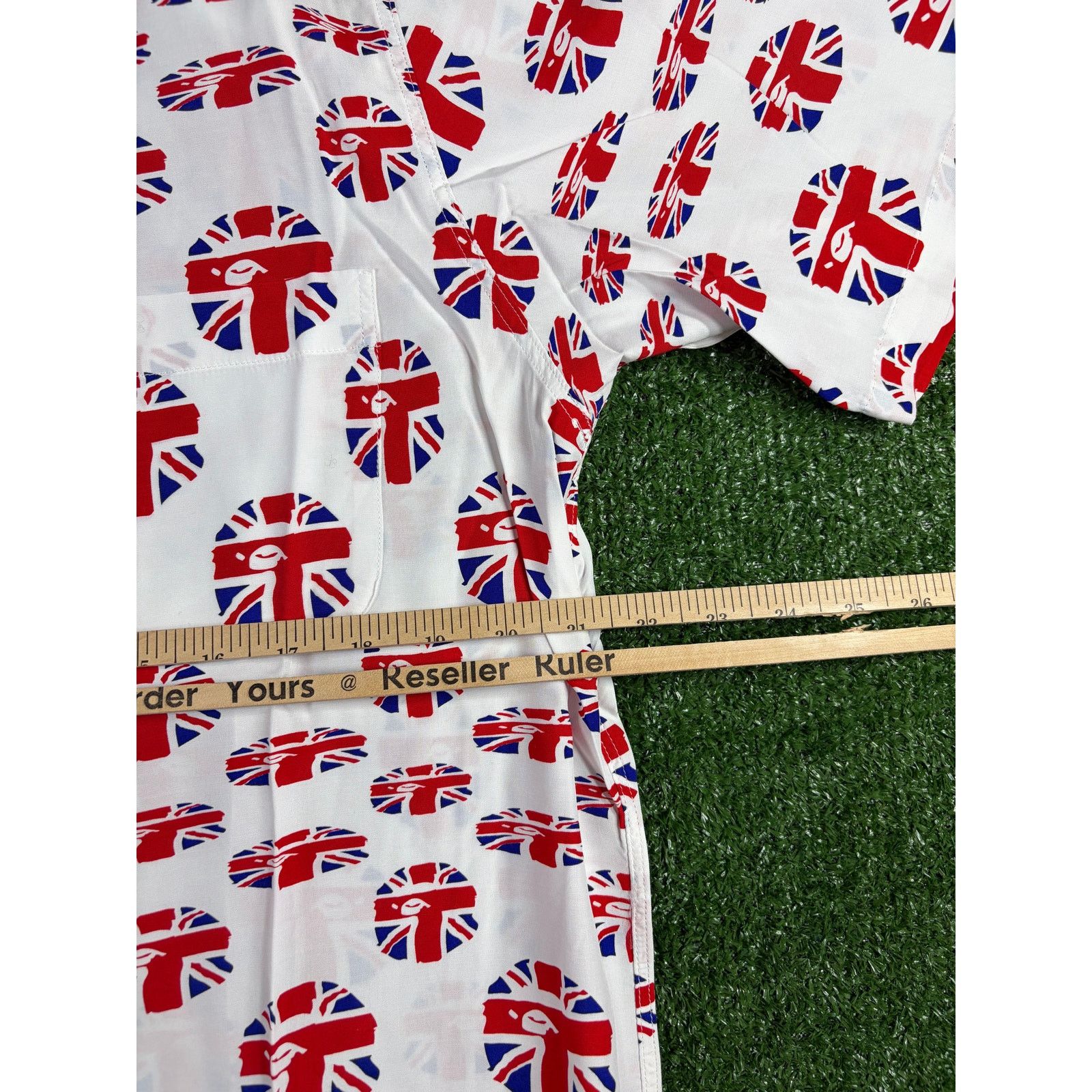 Bape Bape London Union Jack Button-Up S/S Shirt Size XL Size US XL / EU 56 / 4 - 3 Thumbnail