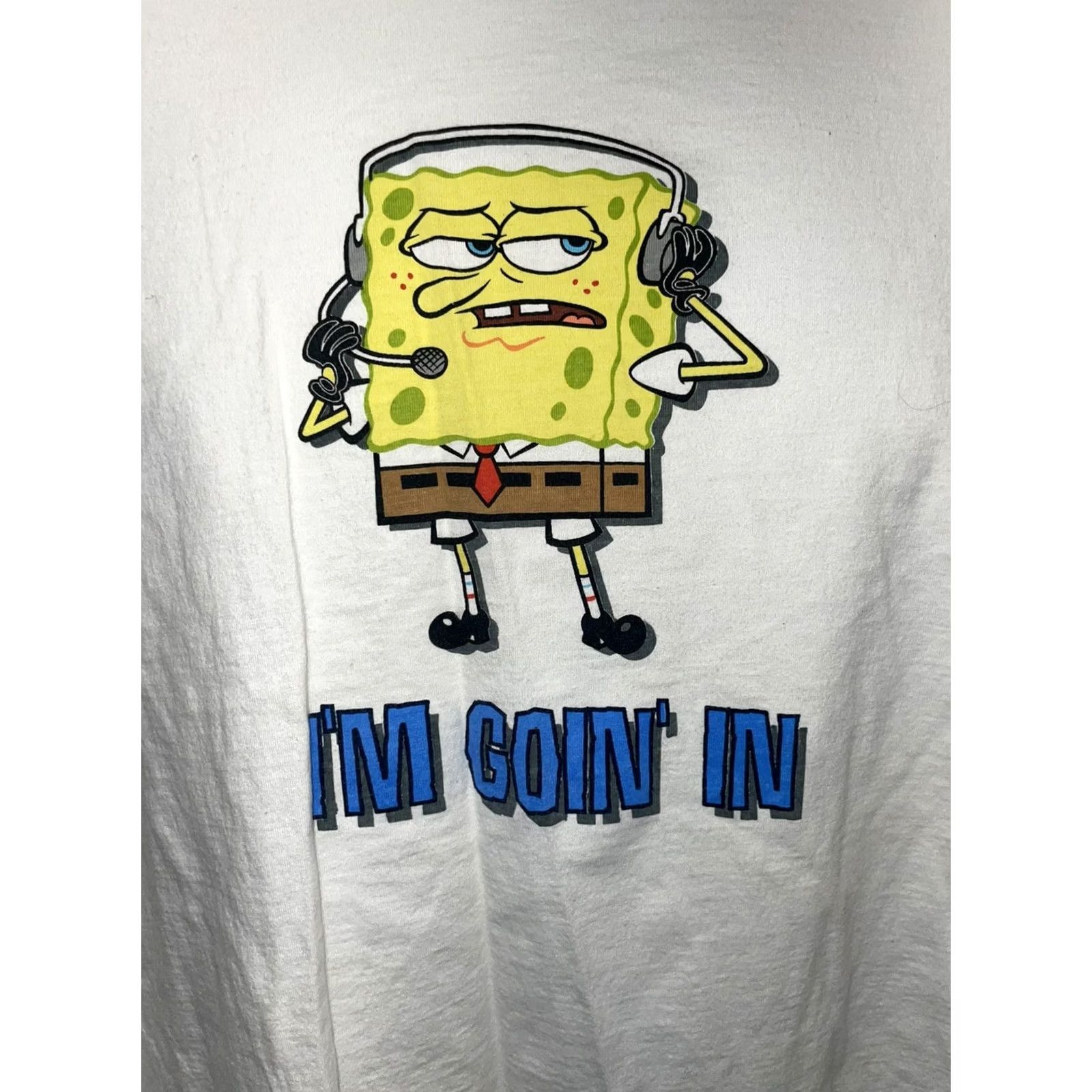 Nickelodeon VTG Nickelodeon SPONGEBOB Graphic T-Shirt Mens L White Cotton Shirt Mens L Size US L / EU 52-54 / 3 - 2 Thumbnail