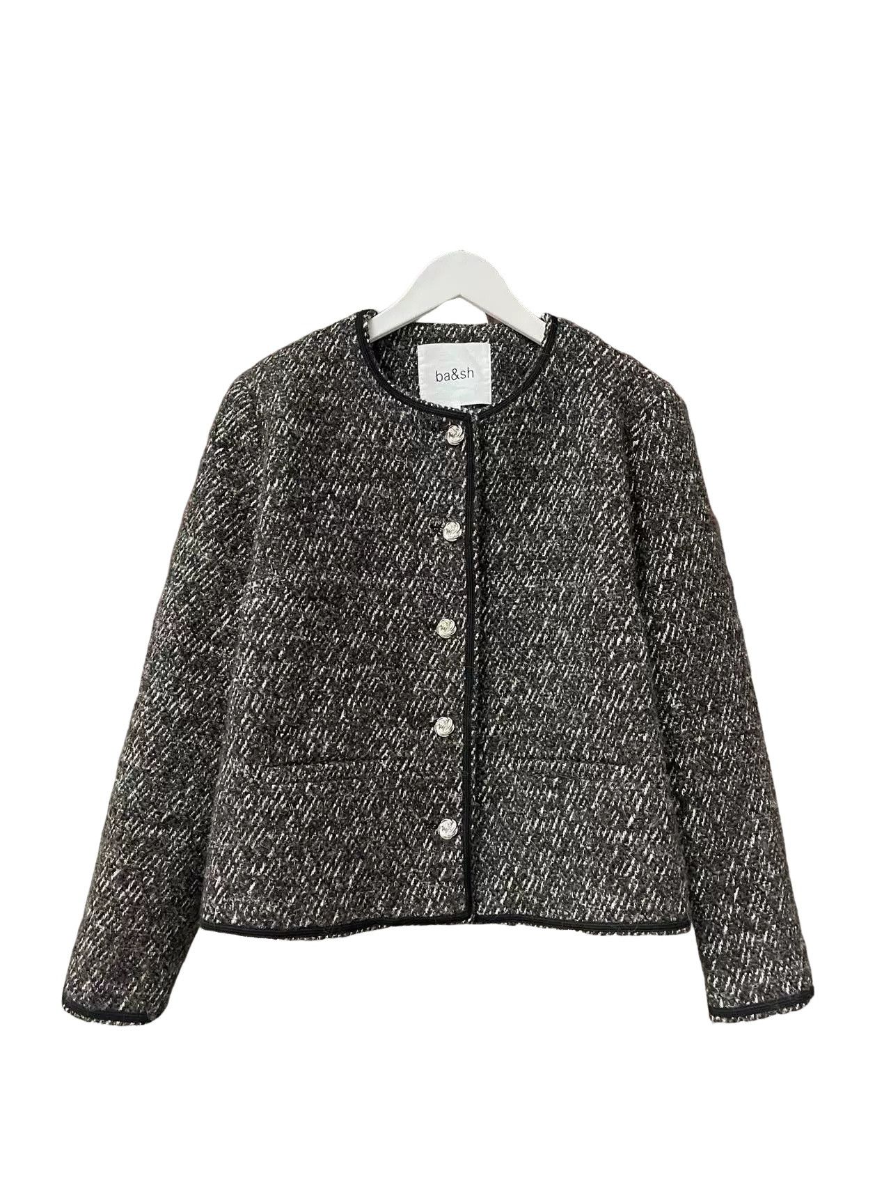 ba&sh ba&sh Tweed Jacket Size 3 Size L / US 10 / IT 46 - 1 Thumbnail