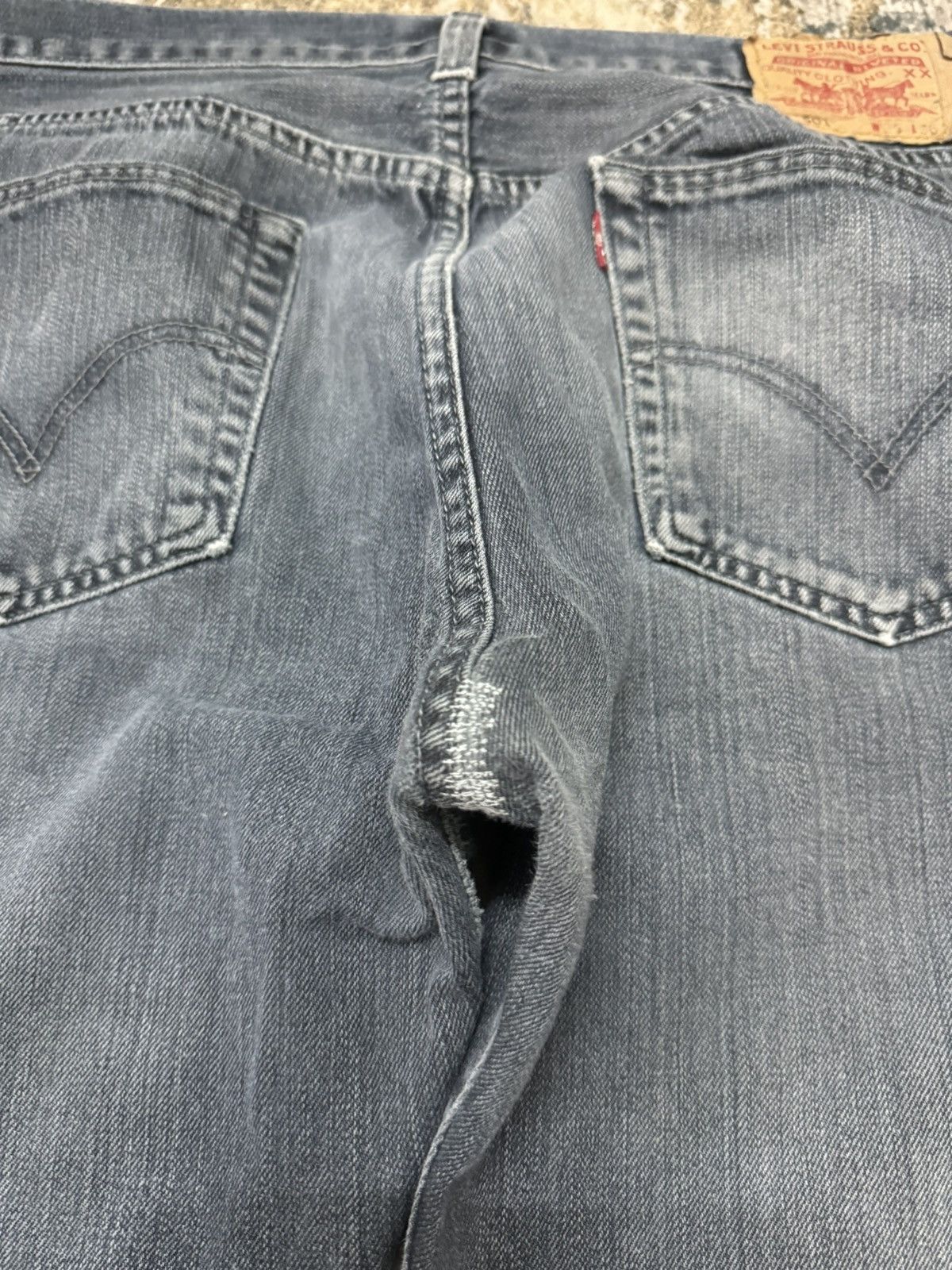 Levi's × Levi's Vintage Clothing × Vintage Vintage Levi’s 501 Distressed Blue Denim Jeans 34x35 Size US 34 / EU 50 - 9 Thumbnail