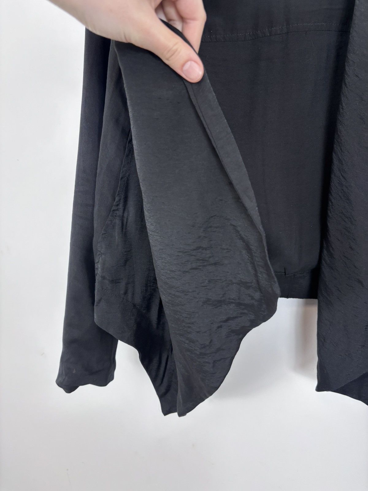 Allsaints AllSaints Kwar Jacket Women’s Black Draped Long Sleeve Size XS / US 0-2 / IT 36-38 - 4 Thumbnail