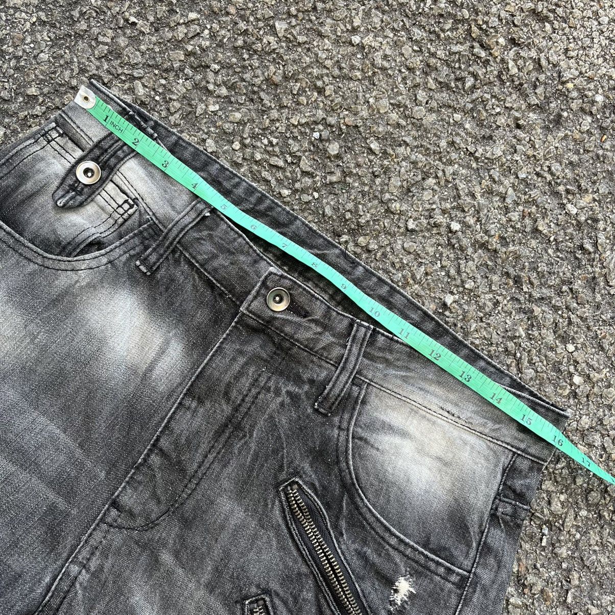 Hysteric Glamour Japanese Vintage SPINASH Skull Poem Punk Jeans Faded Denim Size US 31 - 5 Thumbnail