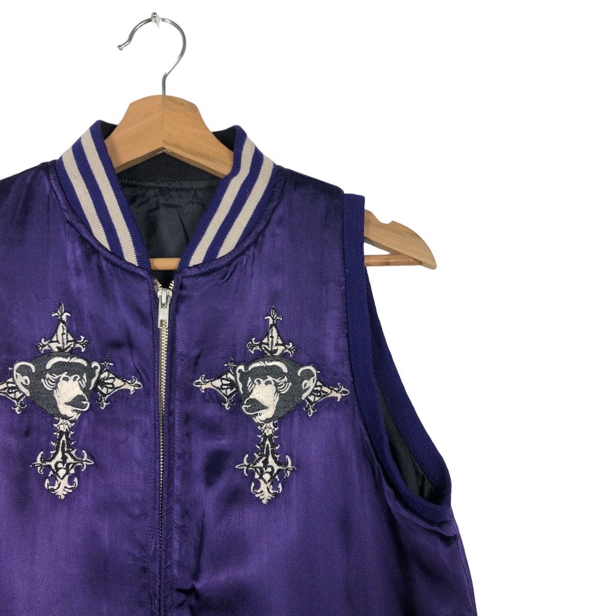 Japanese Brand 🔥90’s Very Rare Tank Top Sukajan Japan Jacket Big Logo Size US M / EU 48-50 / 2 - 5 Thumbnail
