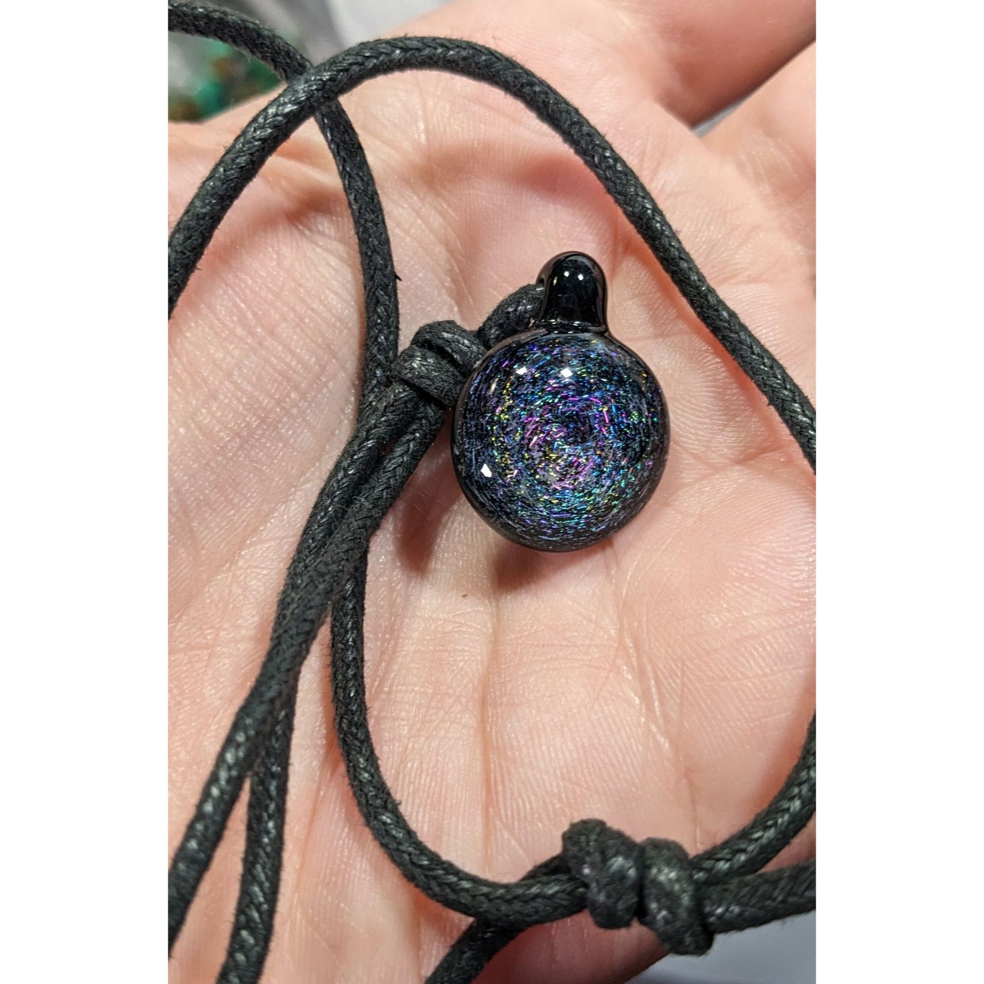 Other Whimsical Galaxy Dichroic Glass Pendant Necklace Size ONE SIZE - 7 Thumbnail