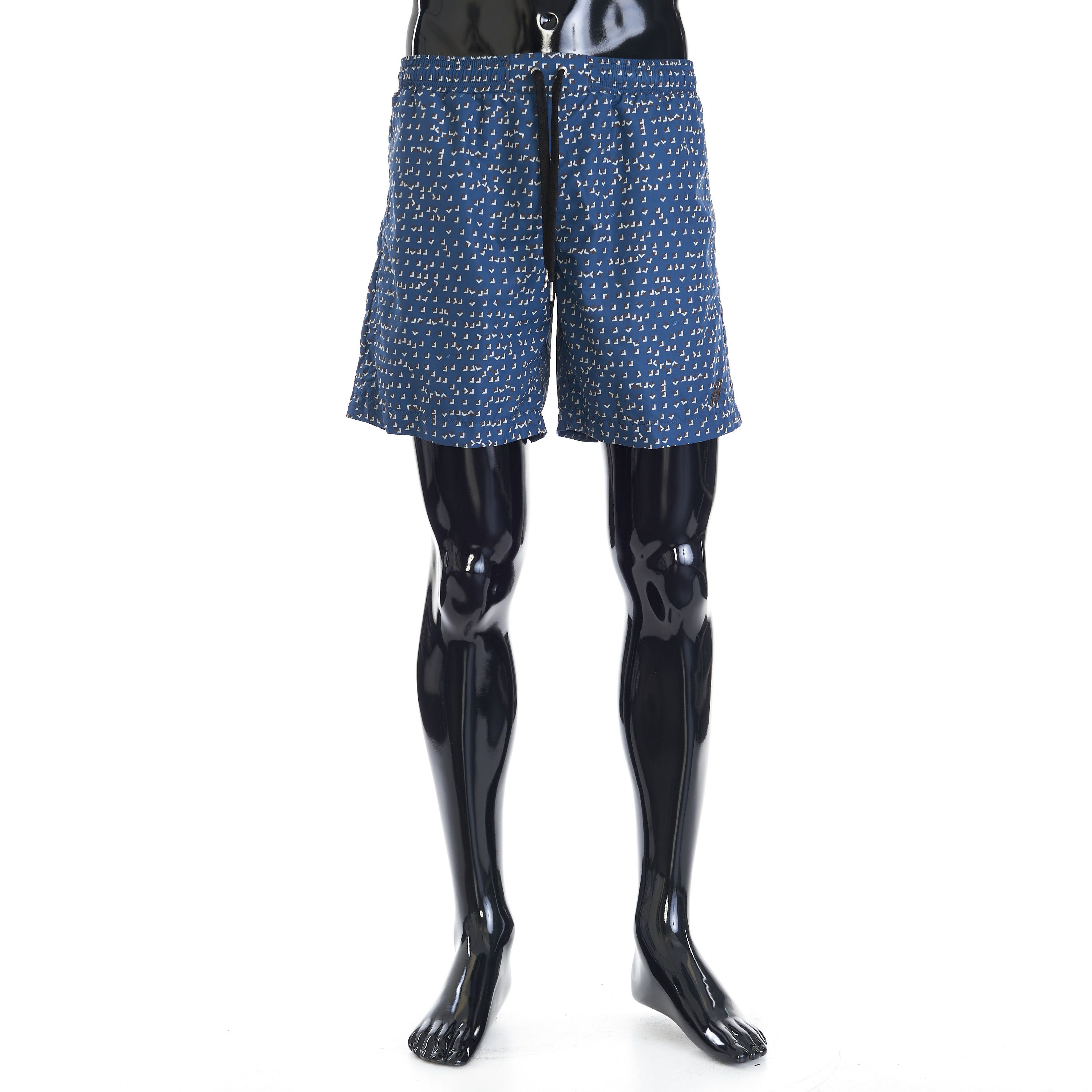 Brioni Beach Shorts In Navy Blue Sustainable Polyester Size US 38 / EU 54 - 1 Thumbnail