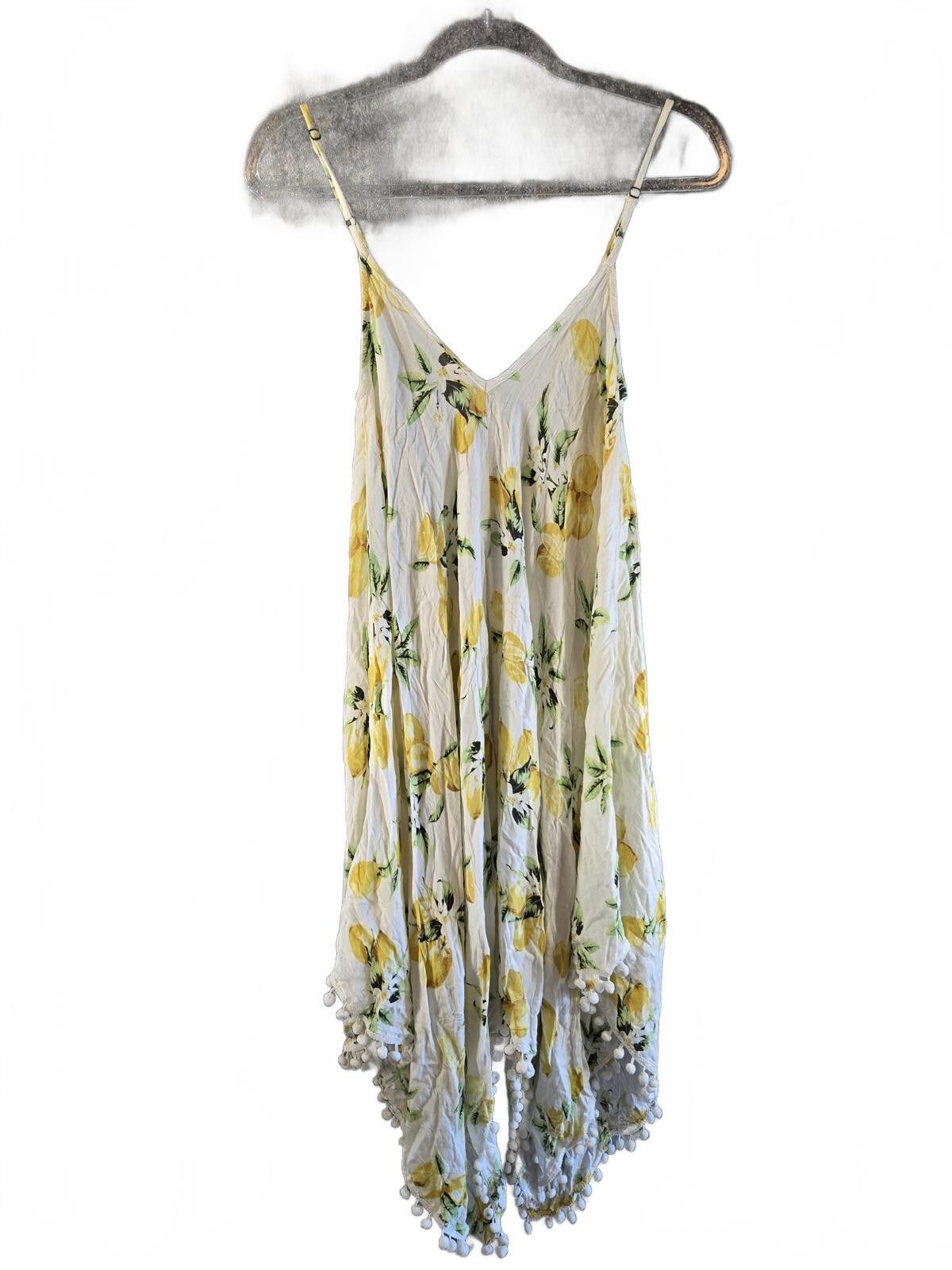 Other Goa Beachwear Sz S Flowy Lemon Sundress Tassel Boho Coastal Size S / US 4 / IT 40 - 8 Thumbnail