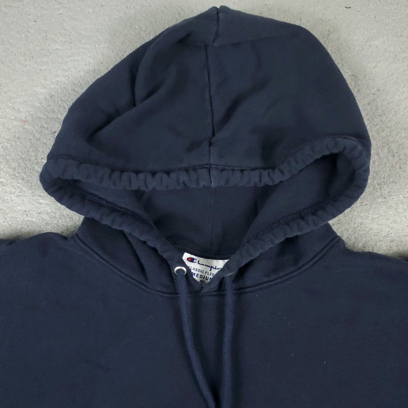 Champion Champion Blue Hoodie Pullover Sweatshirt Mens Medium Solid Long Sleeve Drawstring Sports Size US M / EU 48-50 / 2 - 2 Thumbnail