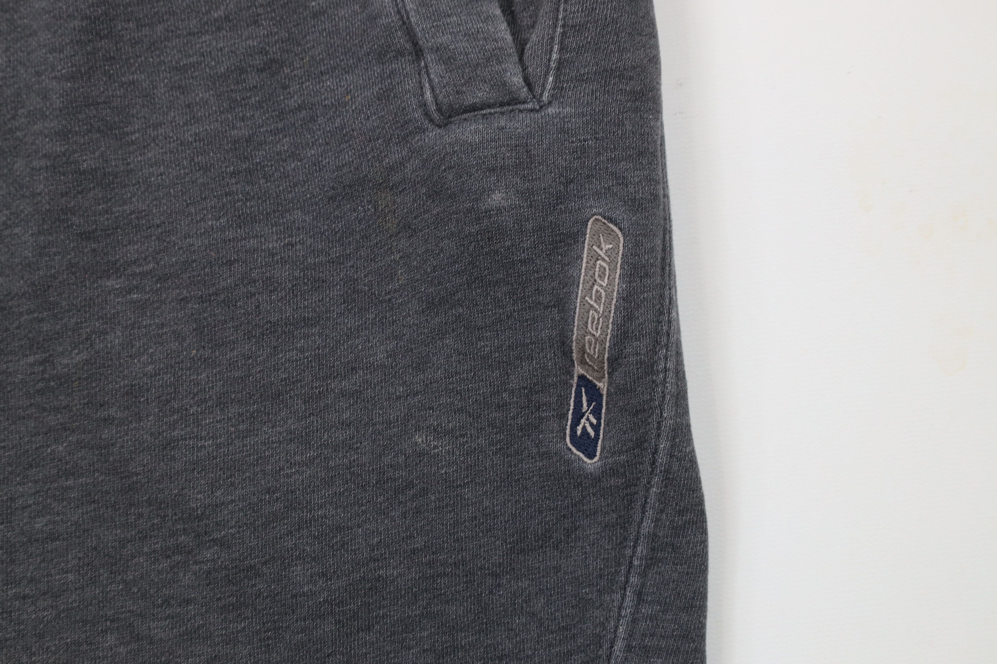 Reebok × Vintage Vintage 90s Reebok Spell Out Cuffed Sweatpants Joggers Gray Size US 38 / EU 54 - 5 Thumbnail