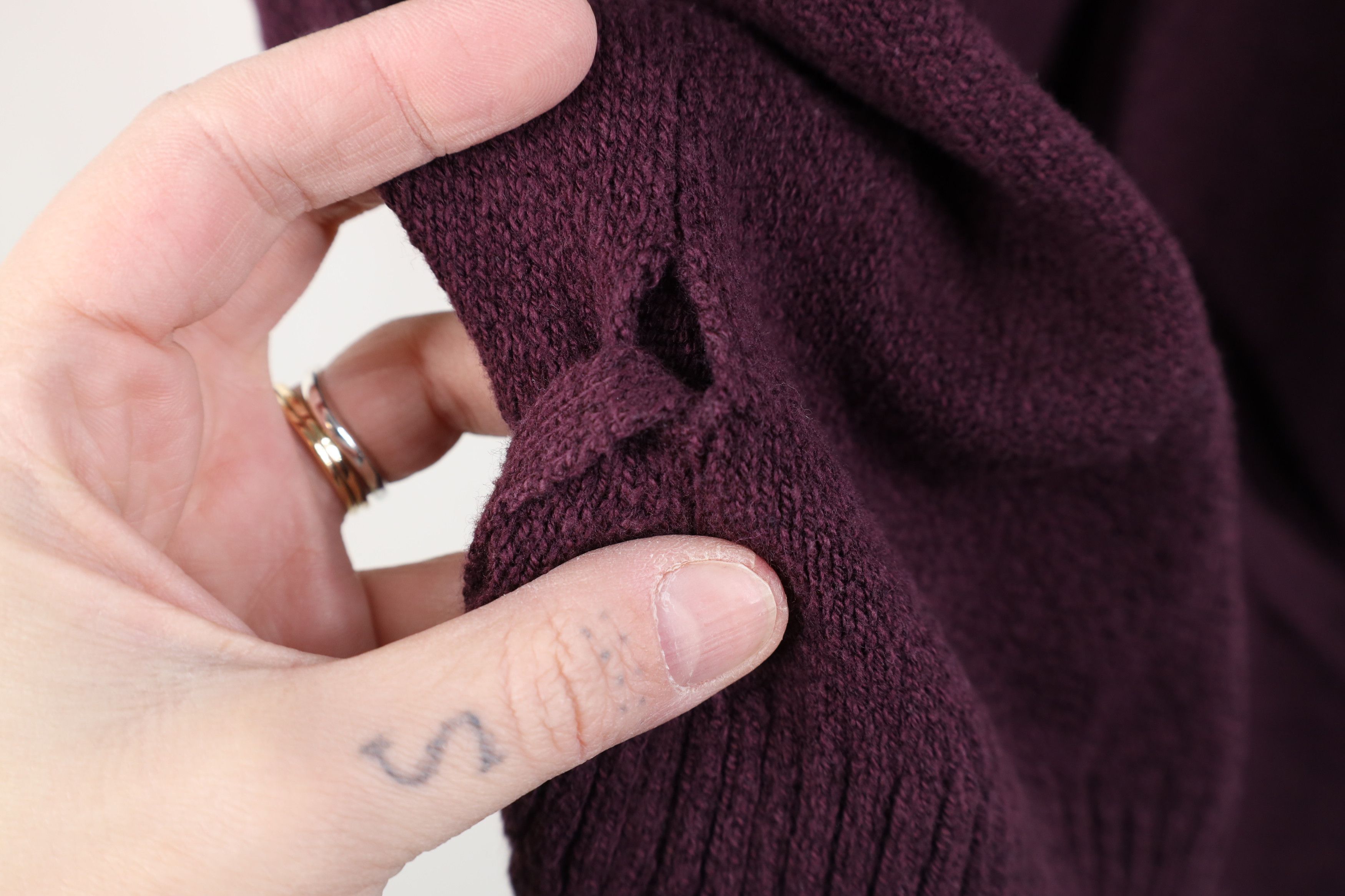 Gap Vintage Y2K Gap Knit Babydoll Tie Wrap Sweater Purple Size XL / US 12-14 / IT 48-50 - 6 Thumbnail
