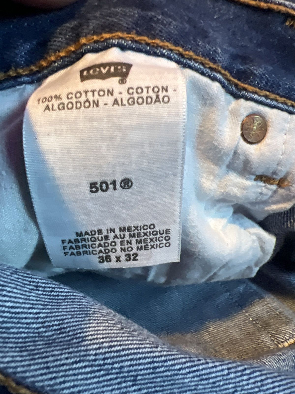 Levi's × Levi's Vintage Clothing × Vintage Levi’s 501s Blue Jeans Size US 36 / EU 52 - 5 Thumbnail