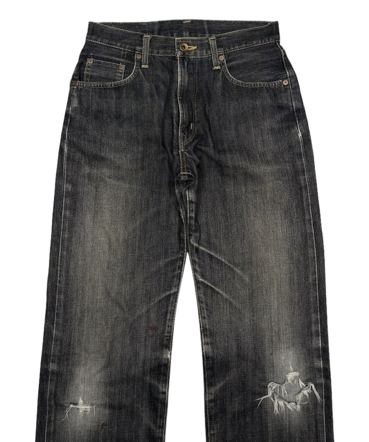 Edwin × Japanese Brand 🔥Vintage Edwin 505xx Selvedge Distressed Denim Jeans Size US 29 - 7 Thumbnail