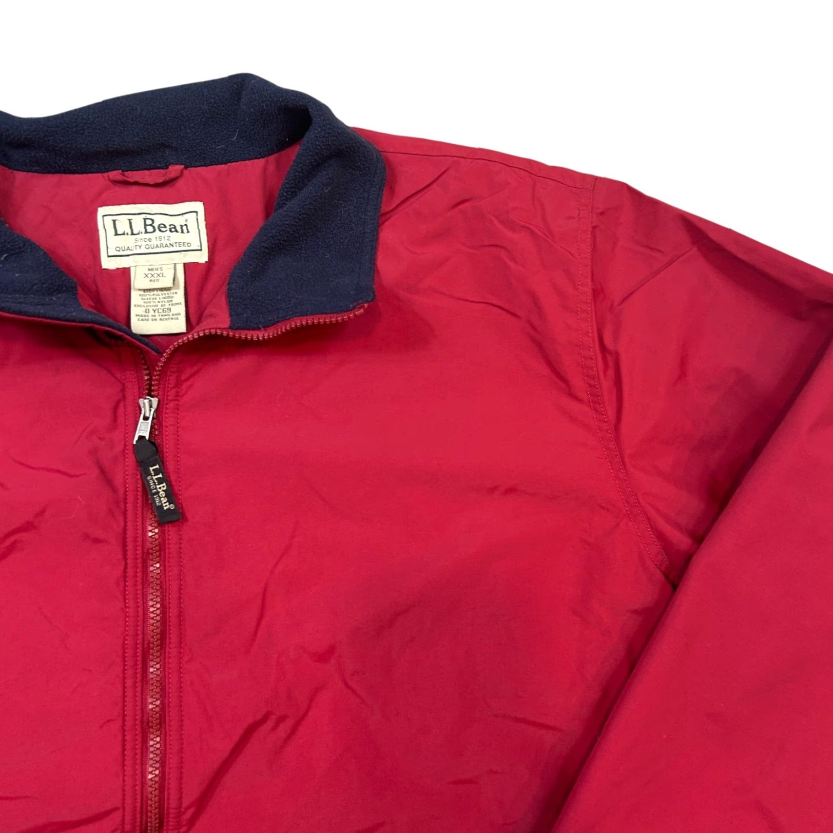 Vintage L.L.Bean Bomber Jacket Men 3XL Red Full Zip Outdoor Casual Winter Long Sleeve Zip Pockets Stand-Up Collar Regular Fit Shirt/Coat (Jacket) Mens Size US XXL / EU 58 / 5 - 2 Thumbnail
