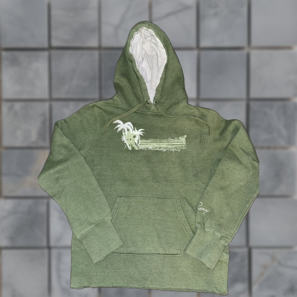 Vintage VINTAGE ROXY Hoodie Woman Small Green Pullover 18x21 Y2K Activewear Womens Size S / US 4 / IT 40 - 1 Thumbnail