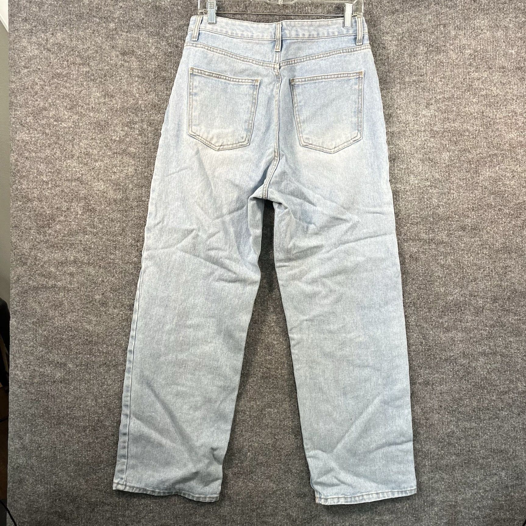 Oak + Fort Oak + Fort High Rise Wide Leg Baggy Jeans Womens 30x28 Blue Size 30" / US 8 / IT 44 - 4 Thumbnail