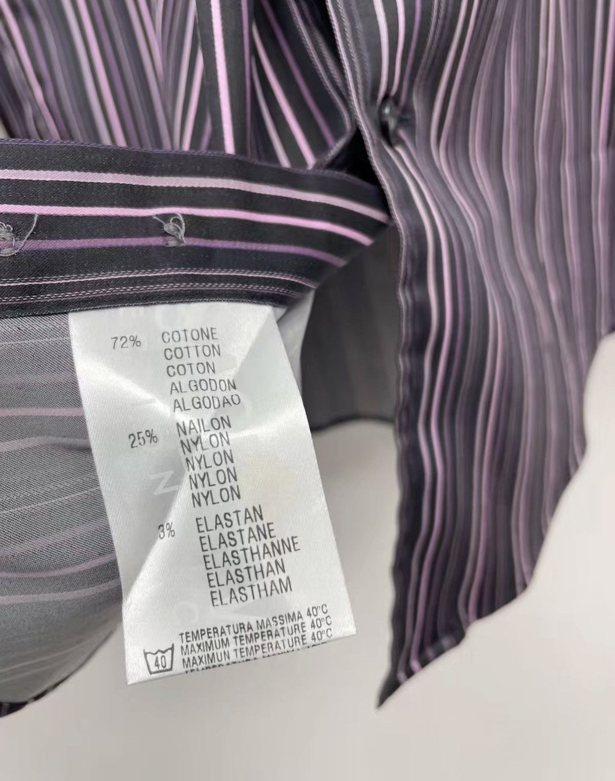 Versace VERSACE VC Embroidered Stretch Long Sleeve Shirt J30 Size US M / EU 48-50 / 2 - 7 Thumbnail