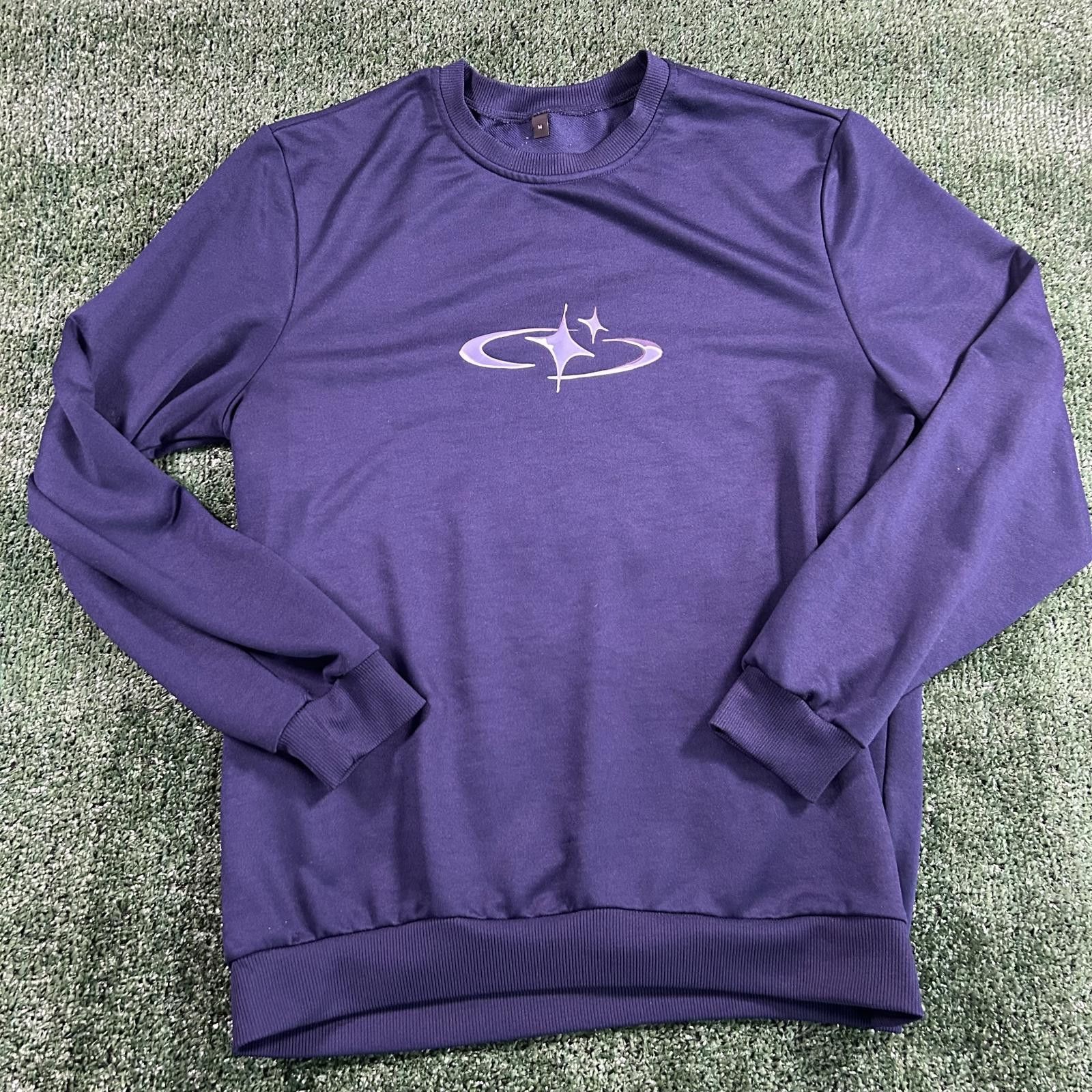 Other Blue Crewneck Sweatshirt with Star Graphic. Medijm Size US M / EU 48-50 / 2 - 1 Thumbnail