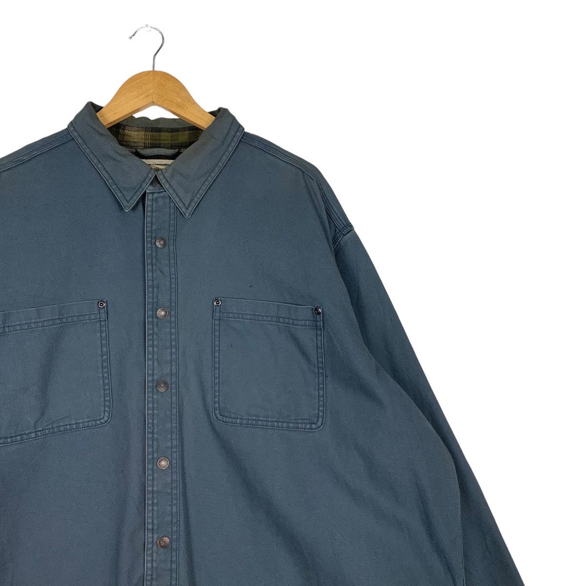 L.L. Bean L.L.BEAN Tartan Lined Work Shirt #1075-C49 Size US XXL / EU 58 / 5 - 5 Thumbnail
