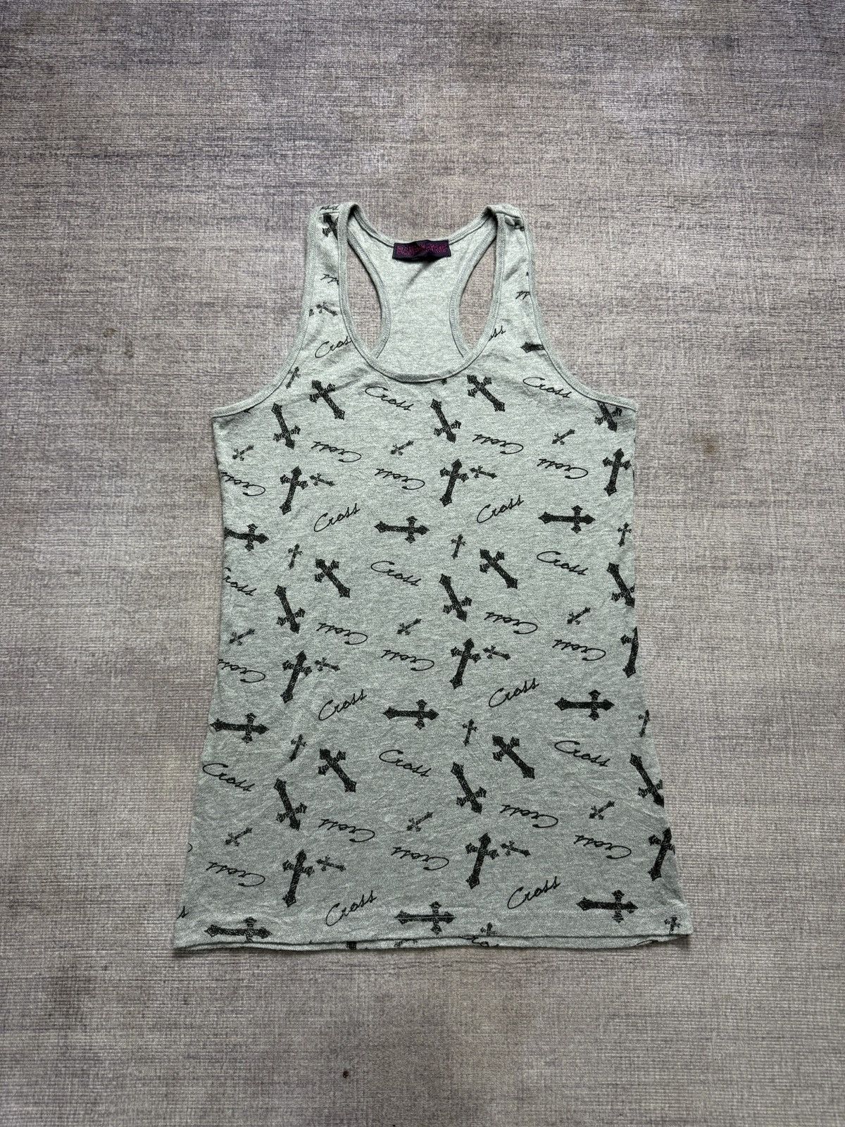 If Six Was Nine Y2K BANANATRIP CROSS ART TANK TOP Size M / US 6-8 / IT 42-44 - 1 Thumbnail