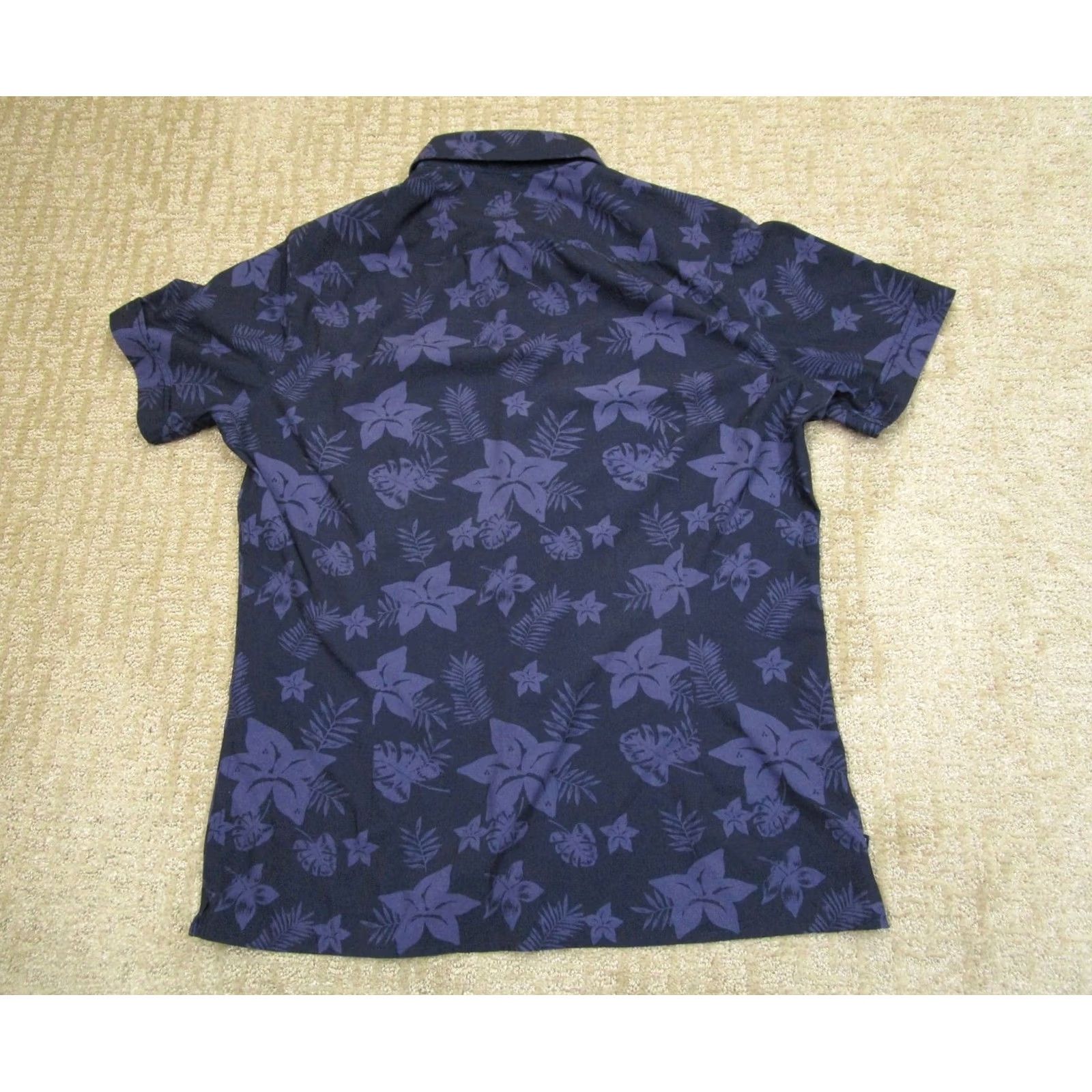 Mizzen+Main Mizzen+Main Shirt Men M Blue Short Sleeve Button Up Leeward Floral Hawaiian Size US M / EU 48-50 / 2 - 3 Thumbnail