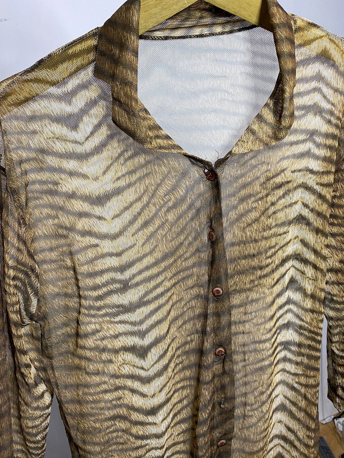 Hysteric Glamour × Japanese Brand Tiger mesh button shirt jpg style Size US M / EU 48-50 / 2 - 6 Thumbnail