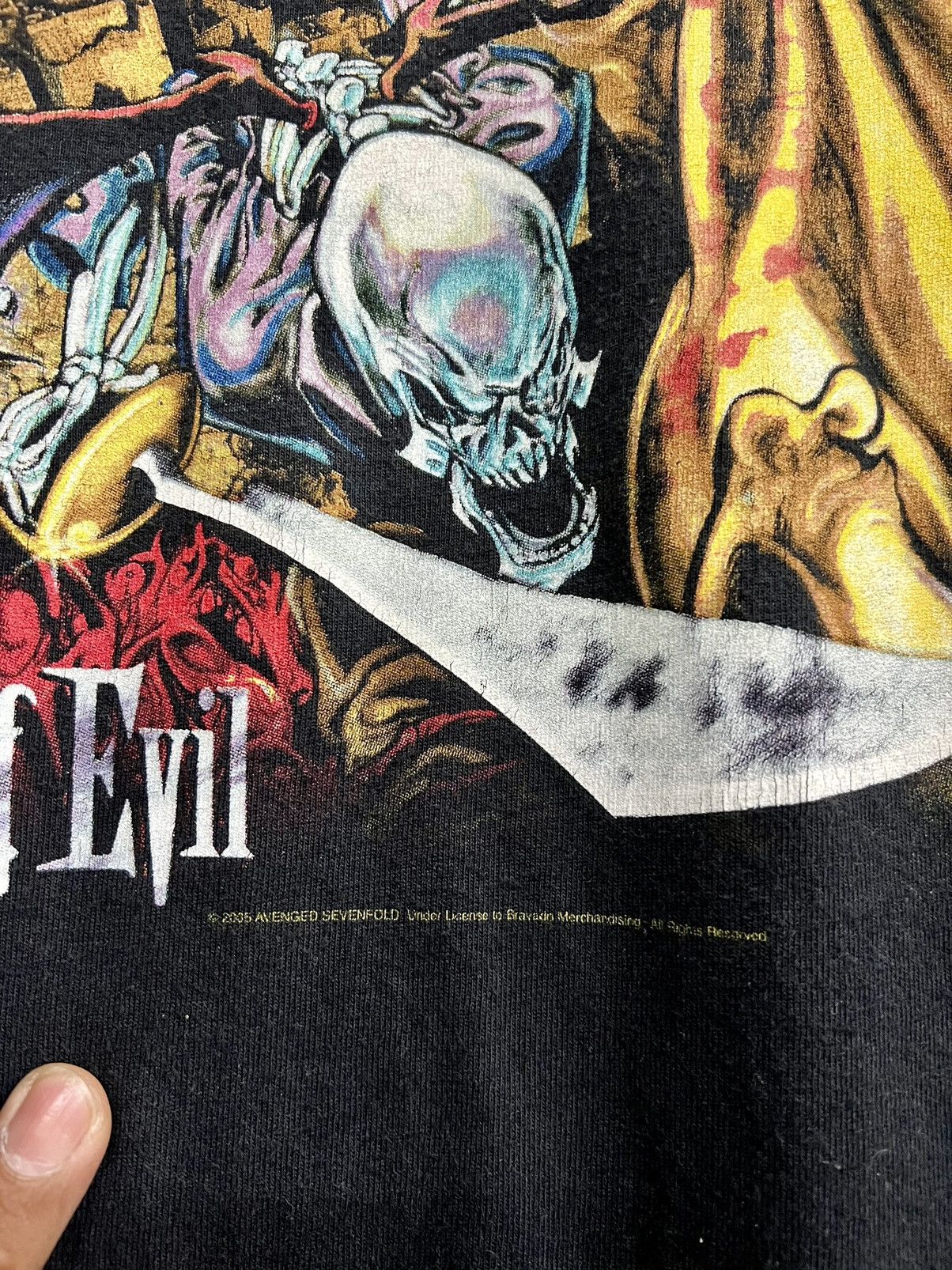 Band Tees × Vintage Vintage Y2K Avenged Sevenfold City Of Evil Promo Tee Size US M / EU 48-50 / 2 - 5 Thumbnail