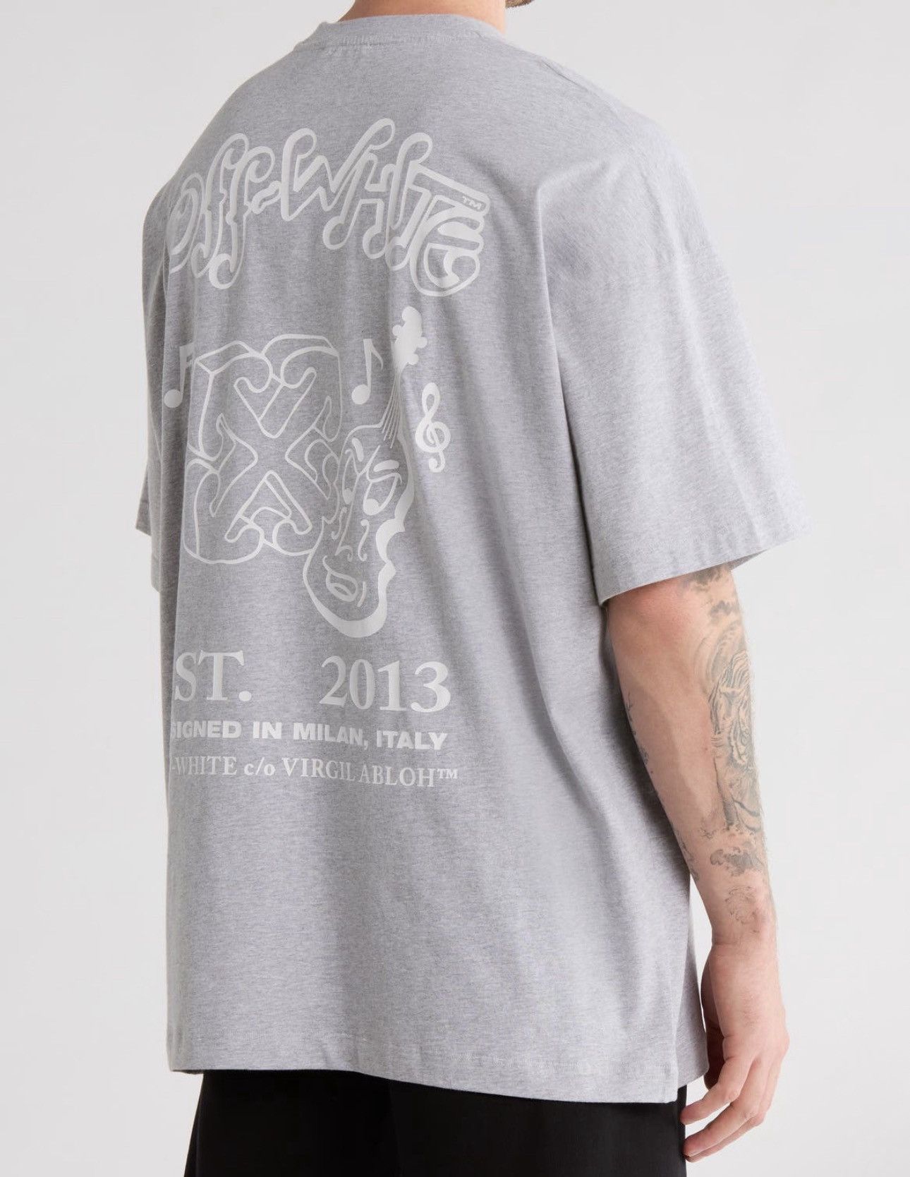 Off-White Off-White Oversized Logo Cotton Graphic Tee Size XX-Small Size US XXS / EU 40 - 1 Thumbnail