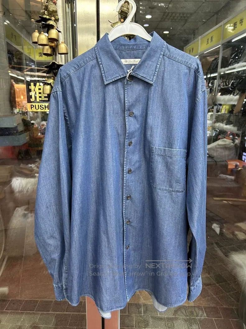 Loro Piana Light Blue Denim Shirt