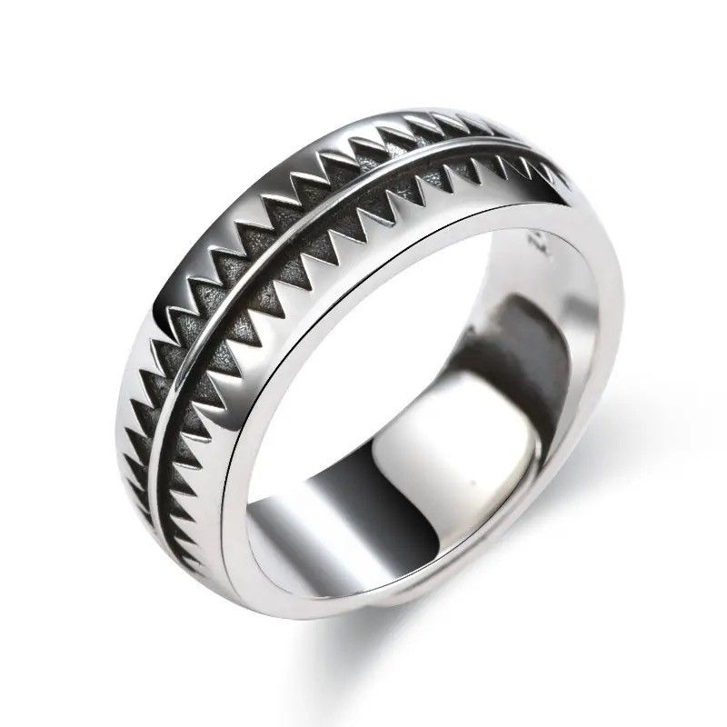 Jewelry Creative Hip-hop Sawtooth Ring Size ONE SIZE - 6 Thumbnail