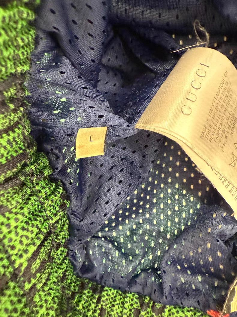 Gucci Gucci green logo-woven striped jogging pants Size US 32 / EU 48 - 5 Thumbnail