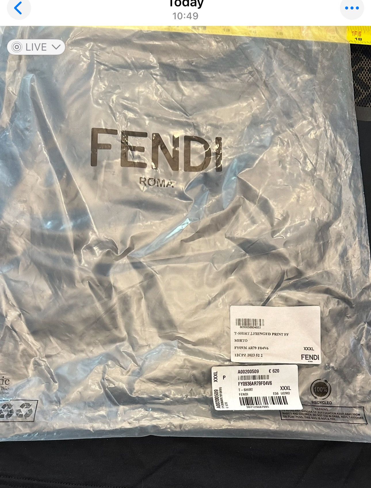 Fendi FENDI T-shirt Size US XXL / EU 58 / 5 - 3 Thumbnail