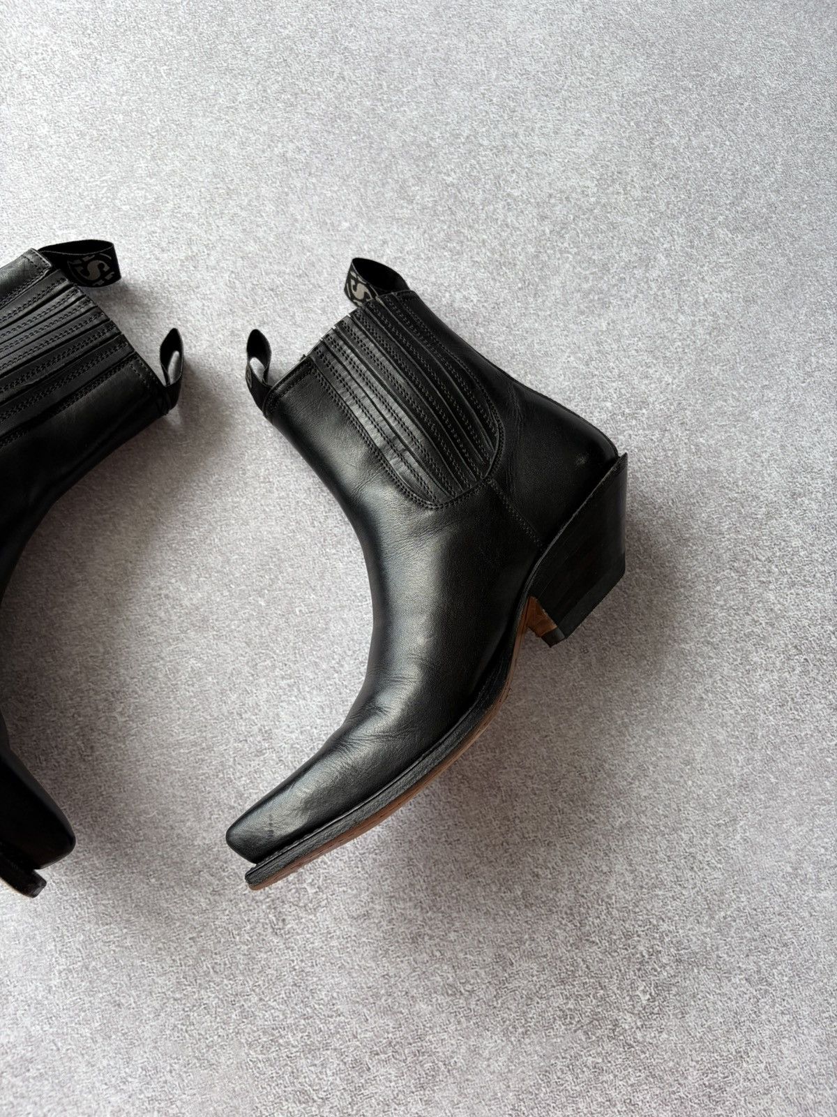 Sendra Sendra 1692 Cowboy Leather Black Boots Ibiza Heel Size Us 7 Size US 7 / IT 37 - 8 Thumbnail