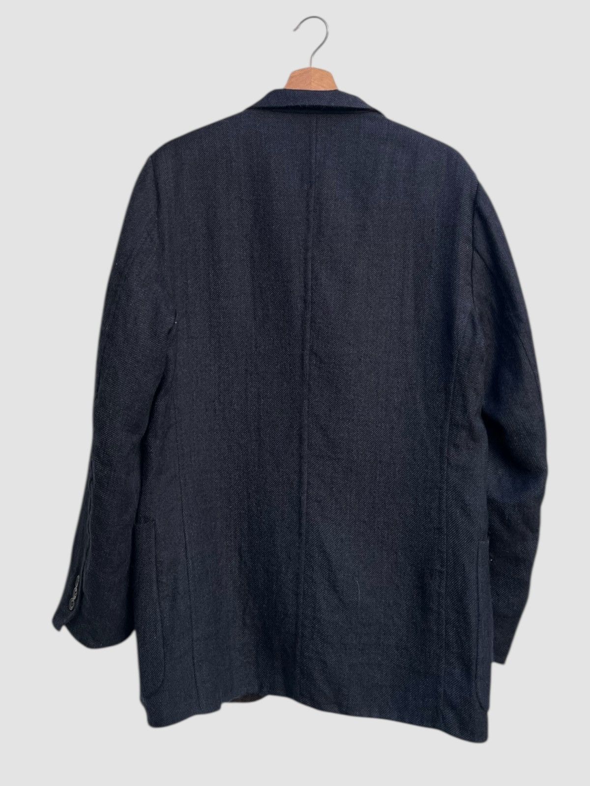 Ermenegildo Zegna Ermenegildo Zegna Soft Navy Tailored Jacket Size US L / EU 52-54 / 3 - 5 Thumbnail