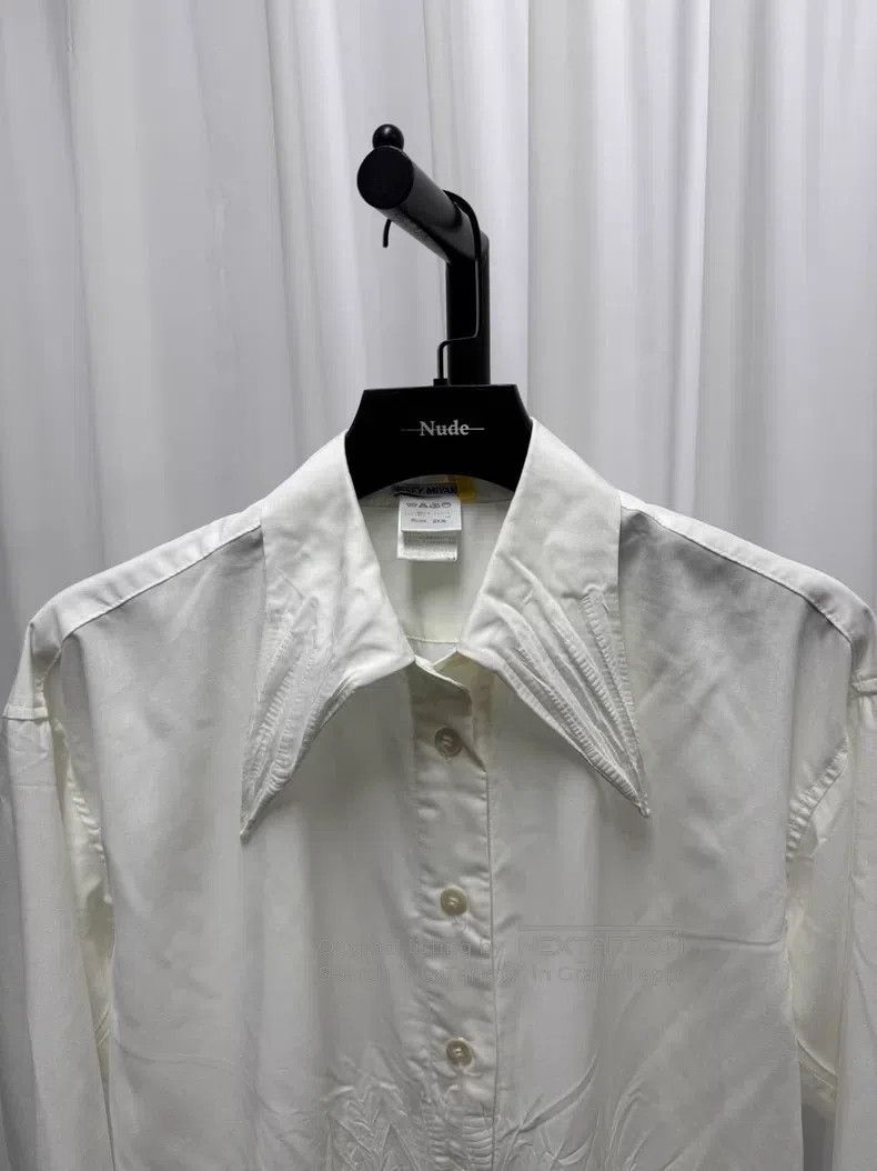 Issey Miyake Issey Miyake Pleated Pointed Collar Shirt Size US M / EU 48-50 / 2 - 3 Thumbnail