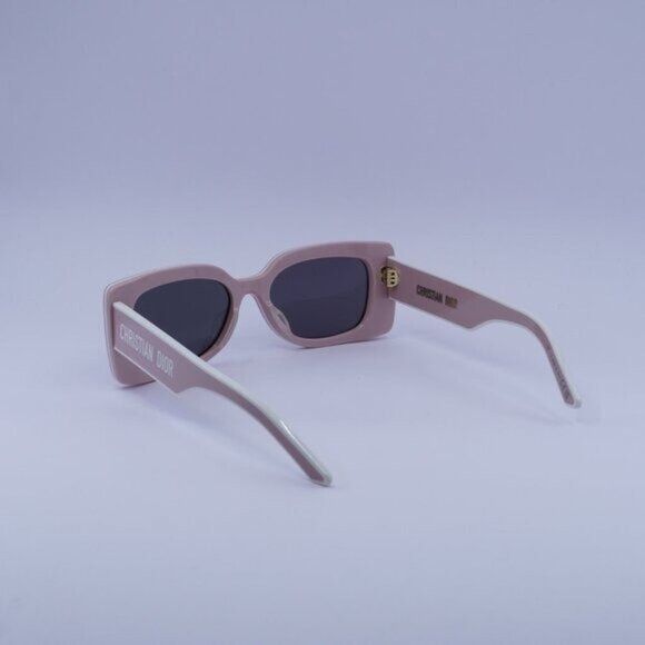 Dior Dior DIORPACIFIC S1U 40A0 Sunglasses Pink/White Rectangle Size ONE SIZE - 7 Thumbnail