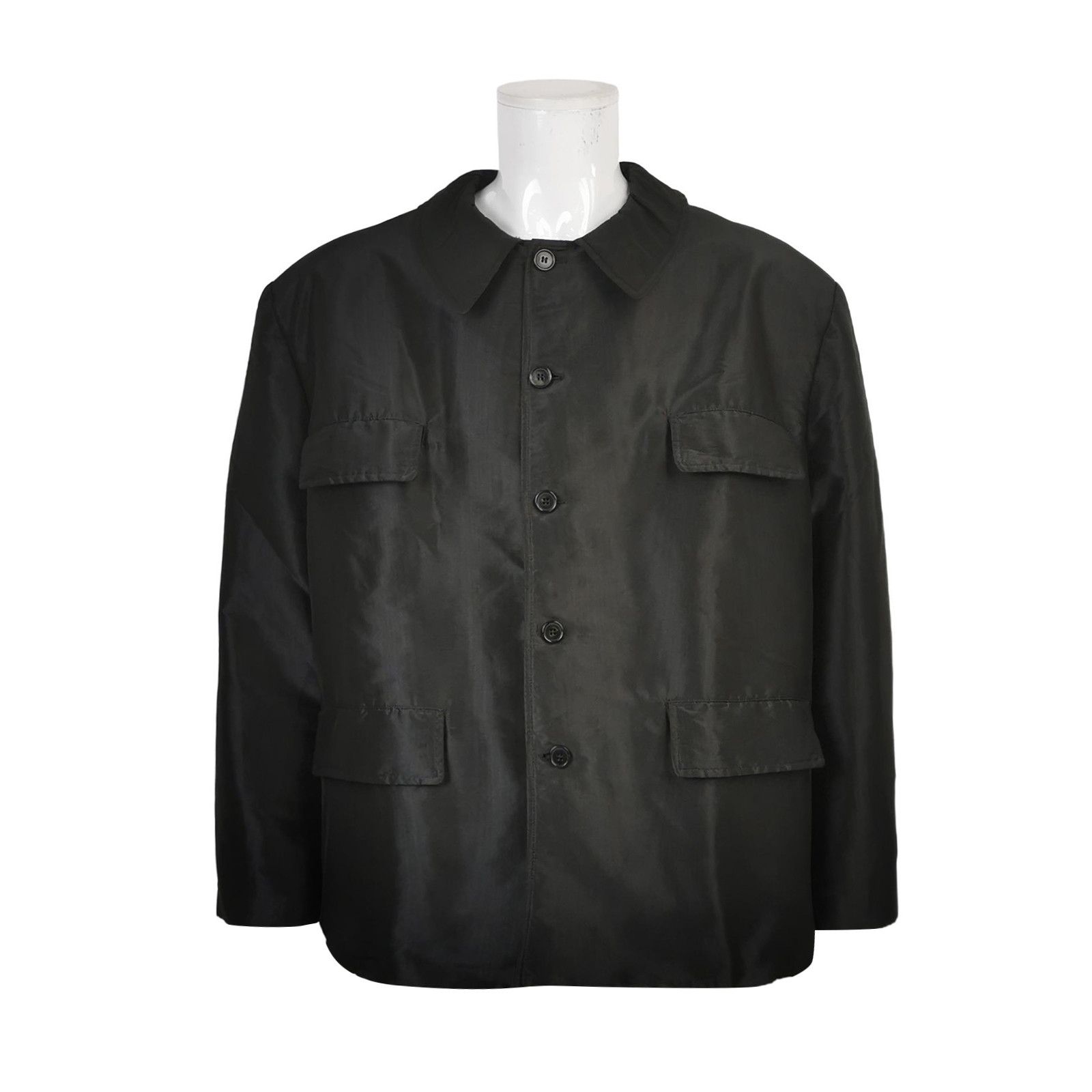Maison Margiela Maison Margiela Silk Blend Button Up Jacket Size 40 Size S / US 4 / IT 40 - 1 Thumbnail