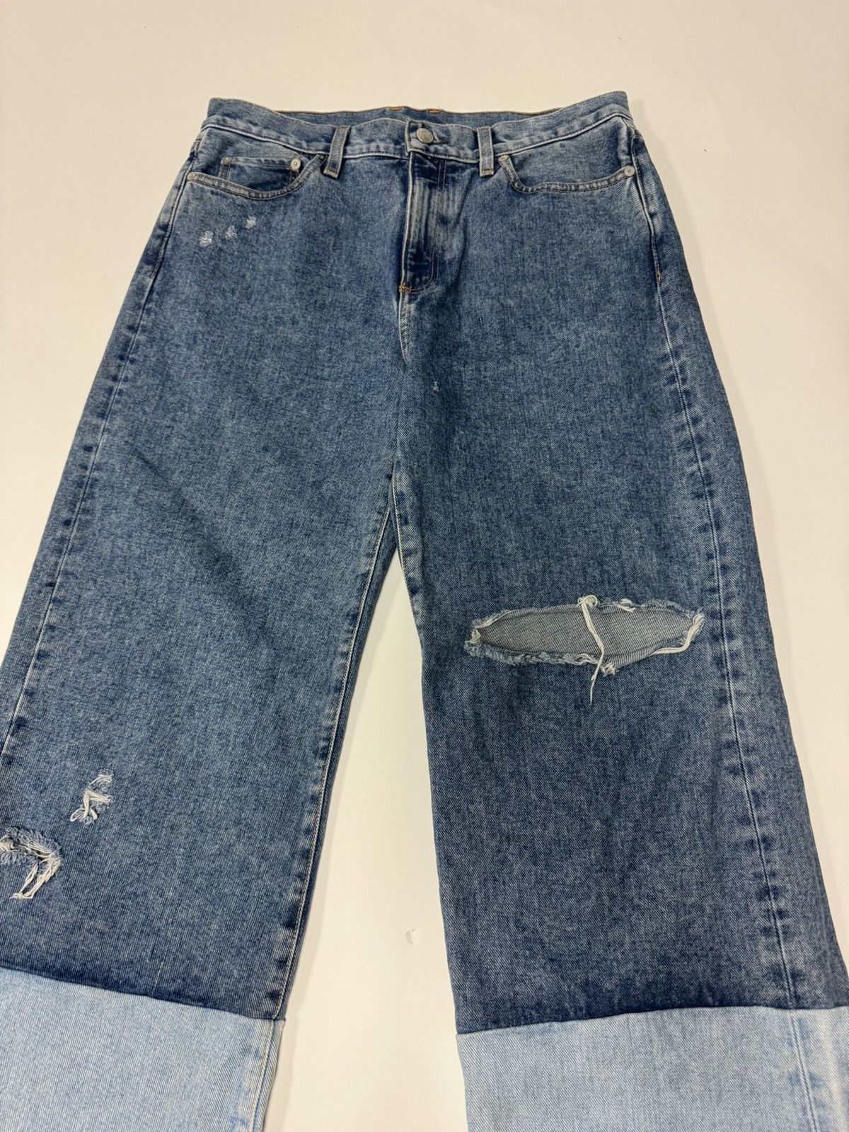 Simon Miller Simon Miller Wide Leg Split Wash Denim Size US 30 / EU 46 - 2 Thumbnail