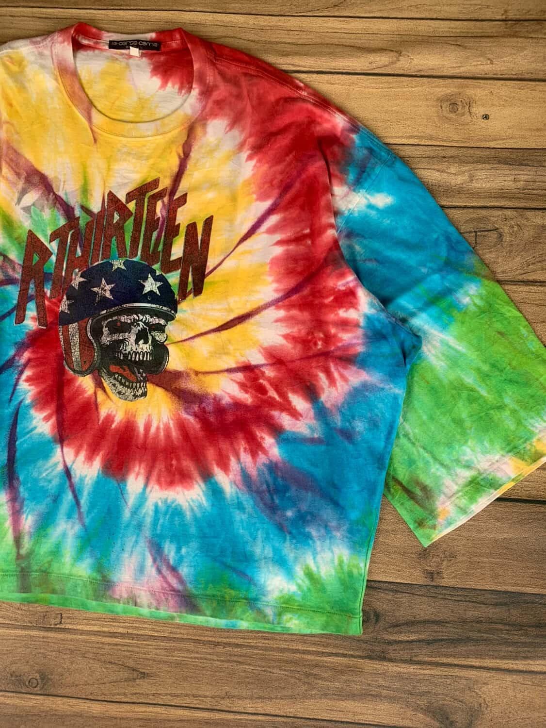 R13 10 corso como x r13 tie dye Daredevil Skull tee Size M / US 6-8 / IT 42-44 - 3 Thumbnail