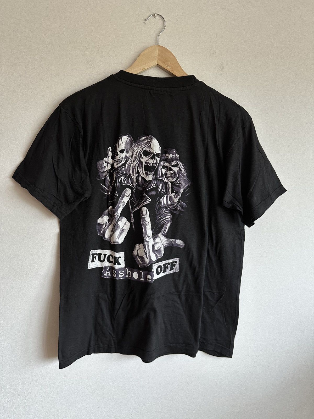 Other Fck off asshole skull Tee rare drip alternative Size US M / EU 48-50 / 2 - 2 Thumbnail