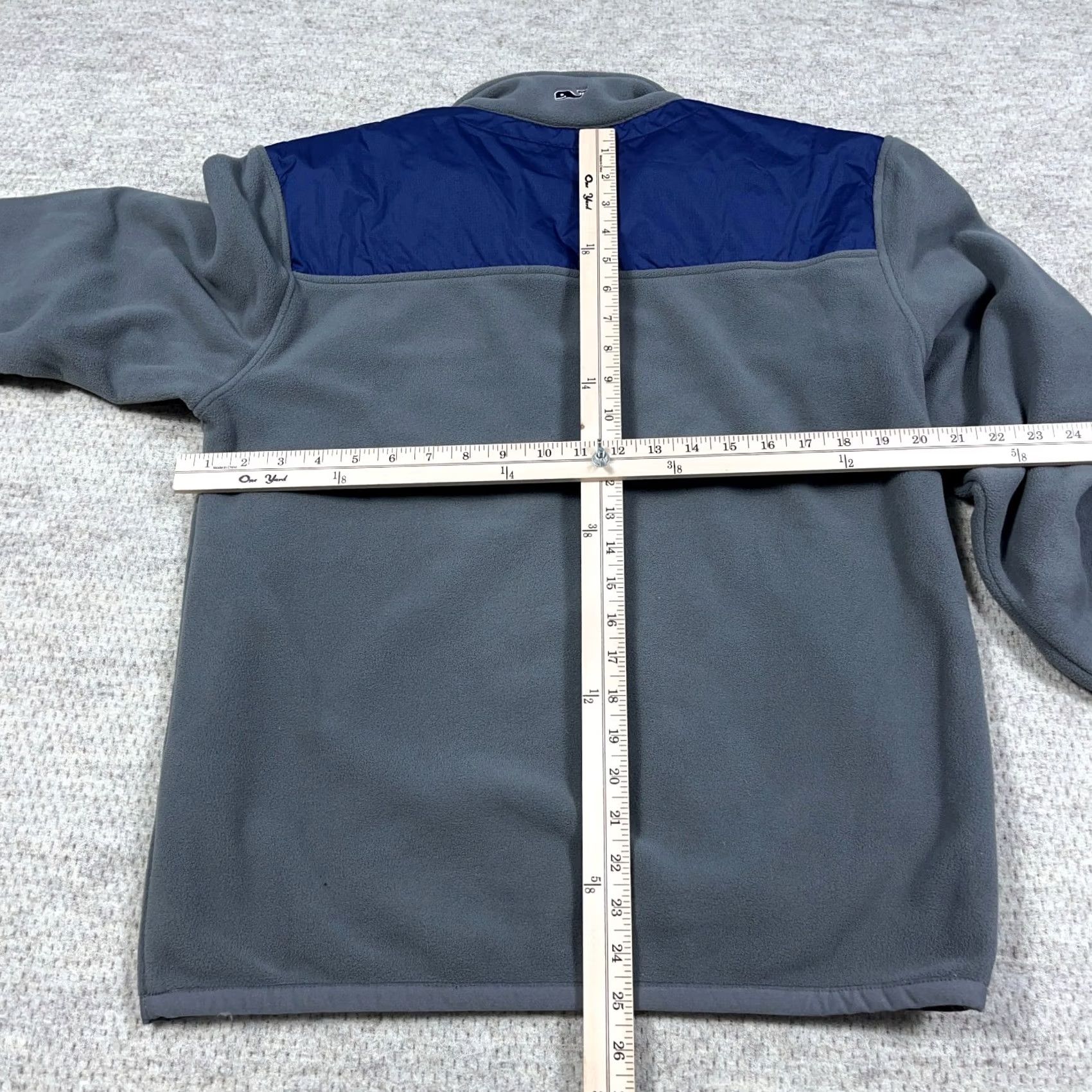 Vineyard Vines Vineyard Vines Sweater Men Small Gray Blue Pullover 1/4 Zip Fleece Sweatshirt Size US S / EU 44-46 / 1 - 5 Thumbnail