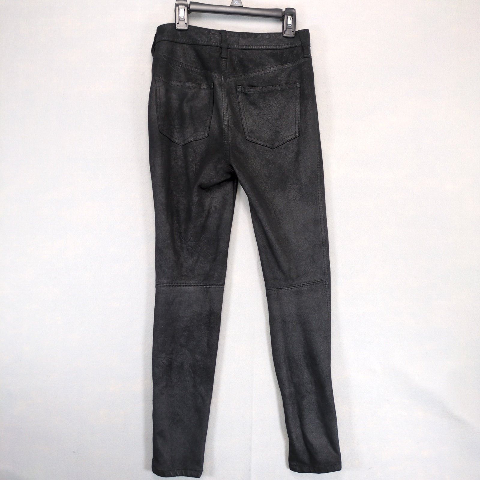 Free People We The Free People 26x28 Black Faux Suede Skinny Jeans Size 26" / US 2 / IT 38 - 3 Thumbnail